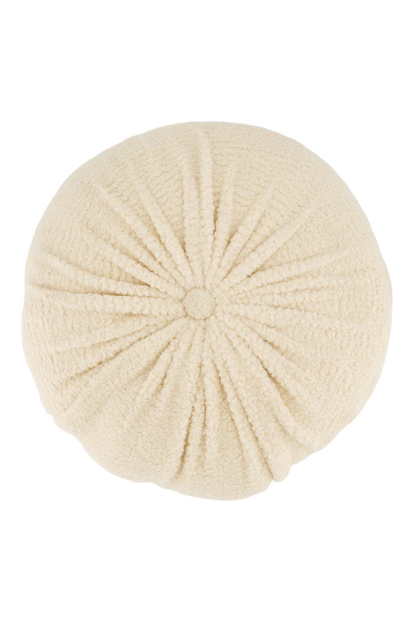 Zusss | Kussen teddy rond Ø40cm zand