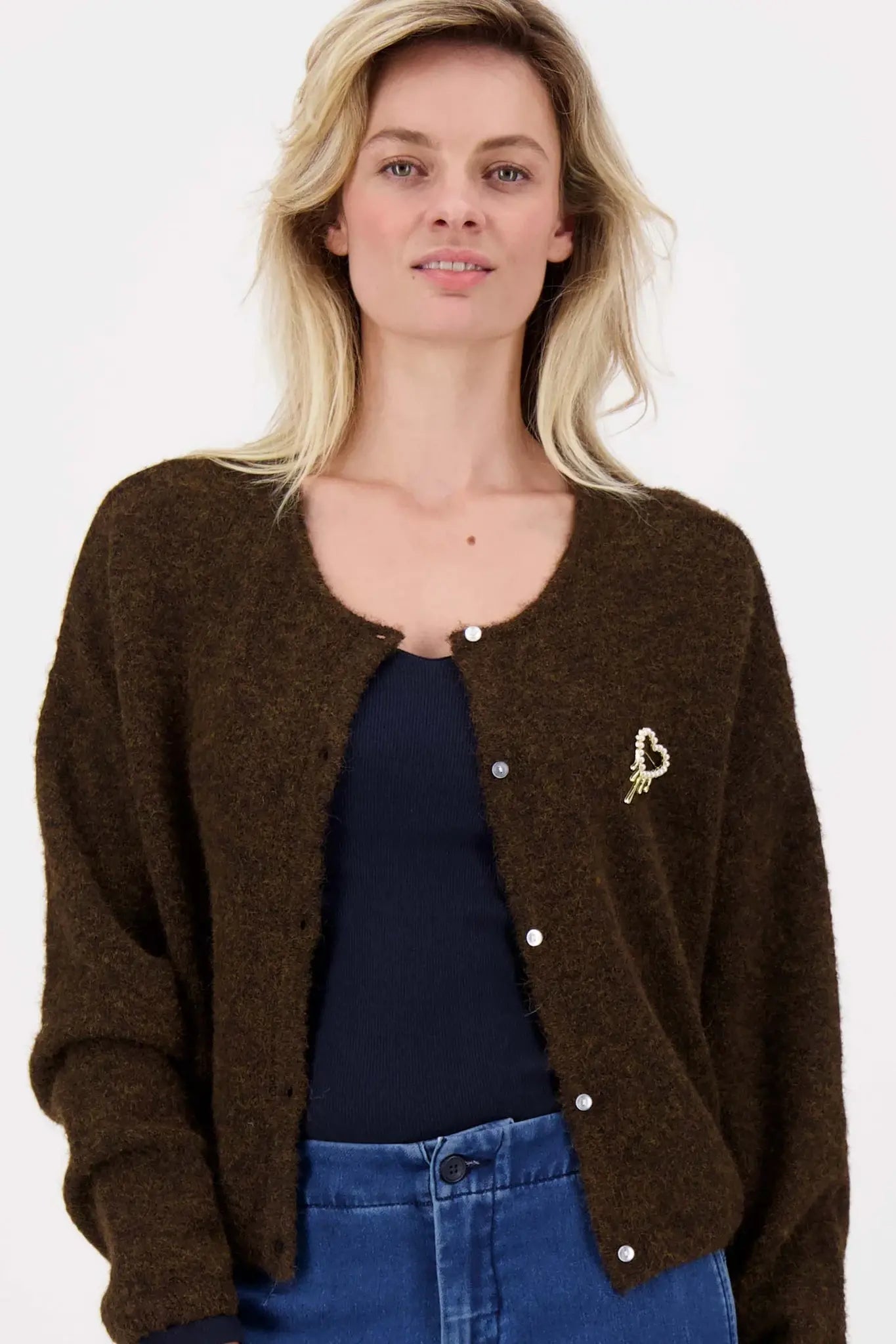 Zusss | Vestje basic chocoladebruin