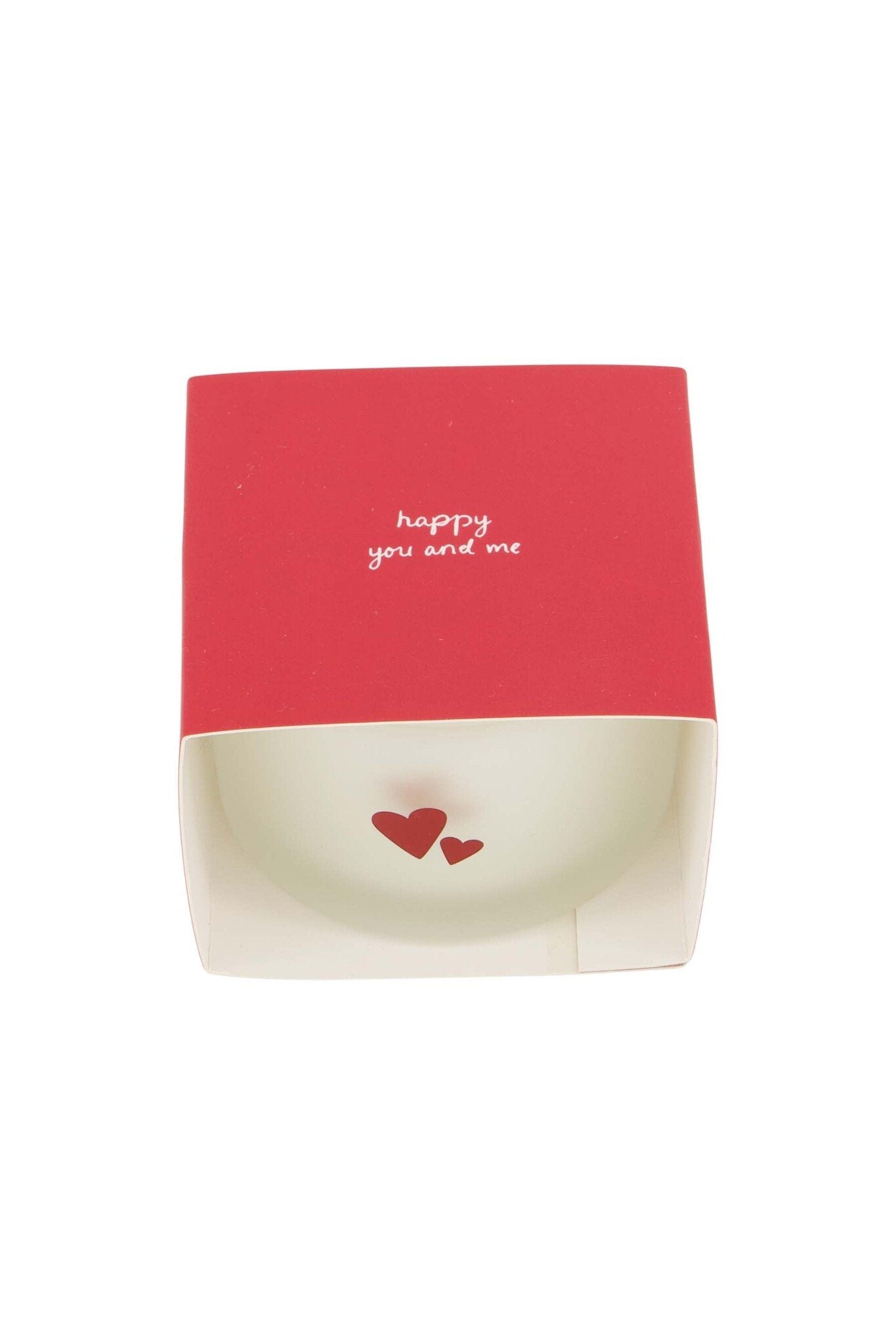 Zusss | Geurkaars in wikkel happy you and me wit/rood