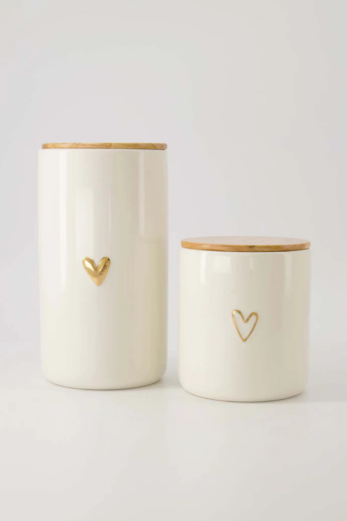 Zusss | Voorraadpot met deksel L hartje