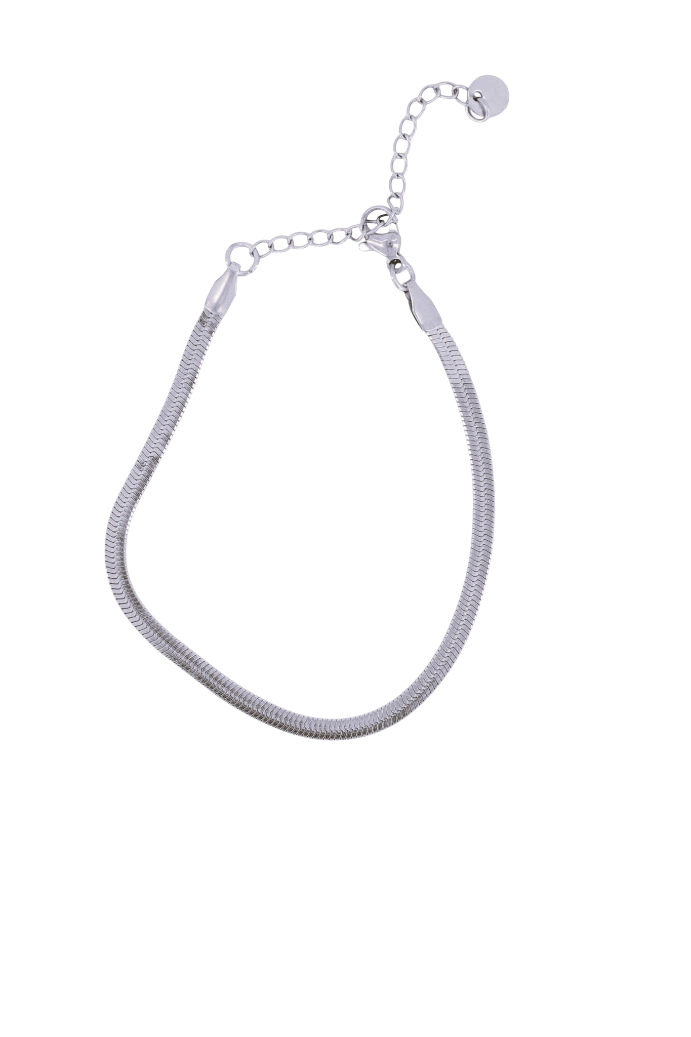 Zusss | Armband plat visgraat zilver