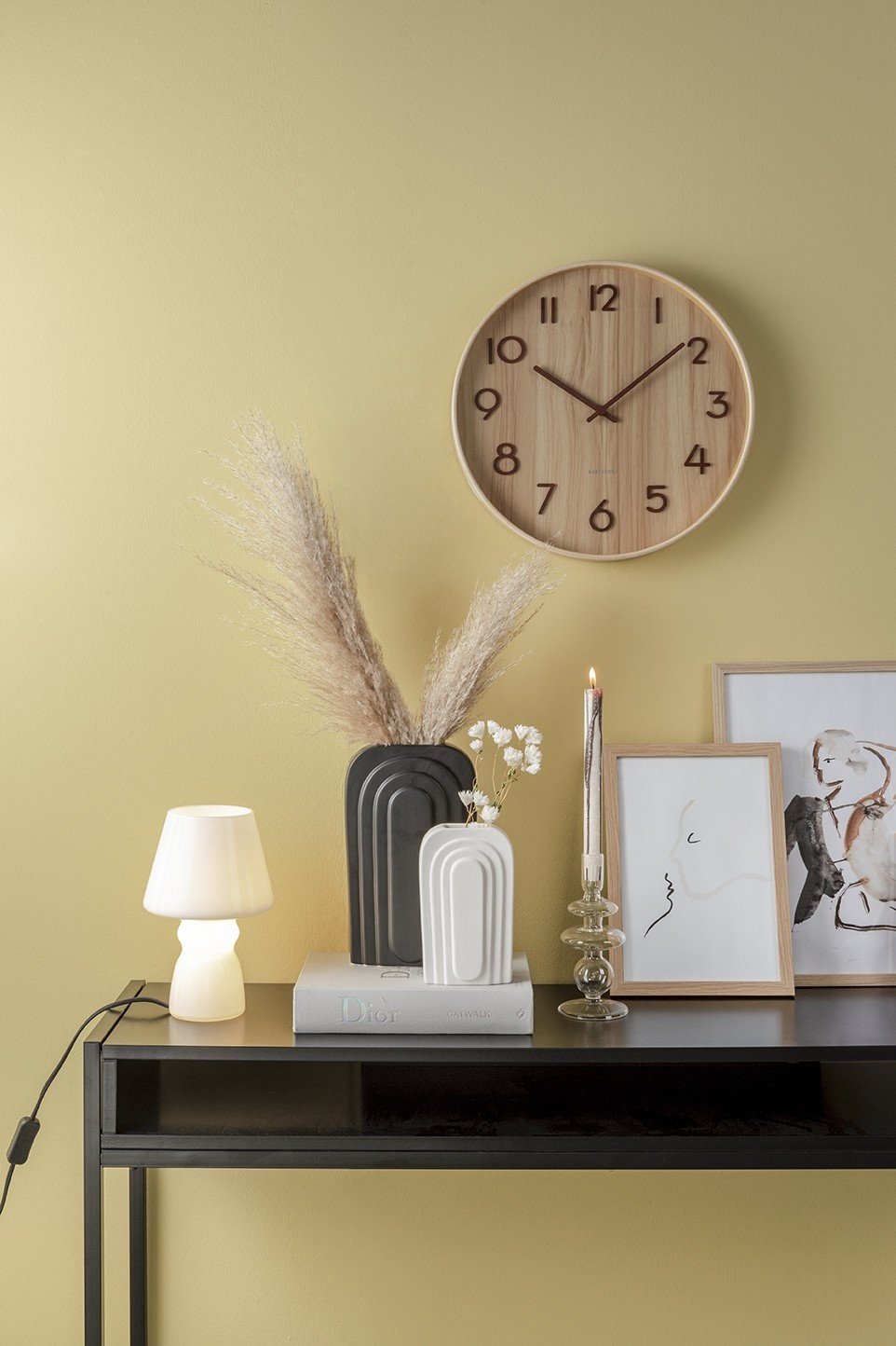 Karlsson | Wandklok Pure licht eiken 40cm