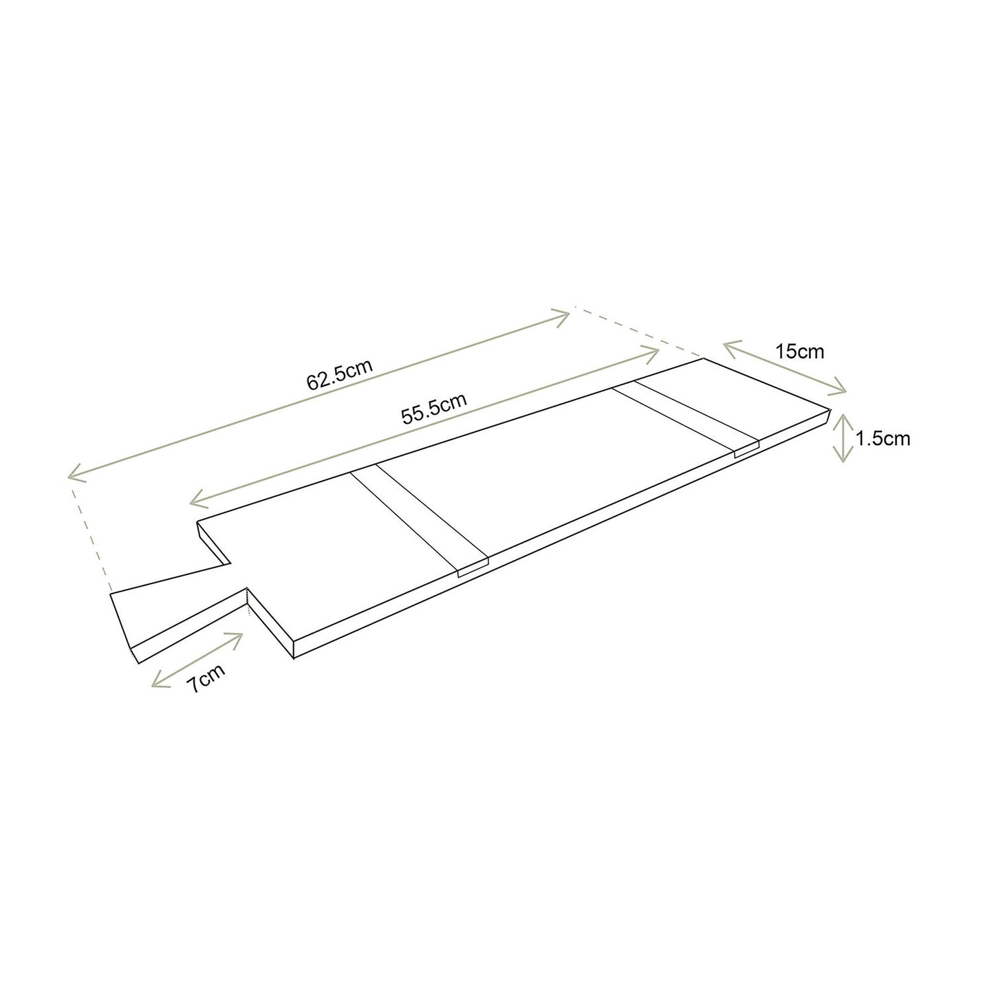 vtwonen | Serveerplank zwart 62.5cm