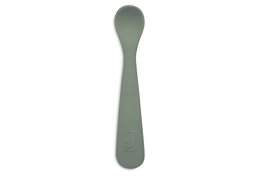 Jollein | Siliconen lepeltjes ash green 2stuks