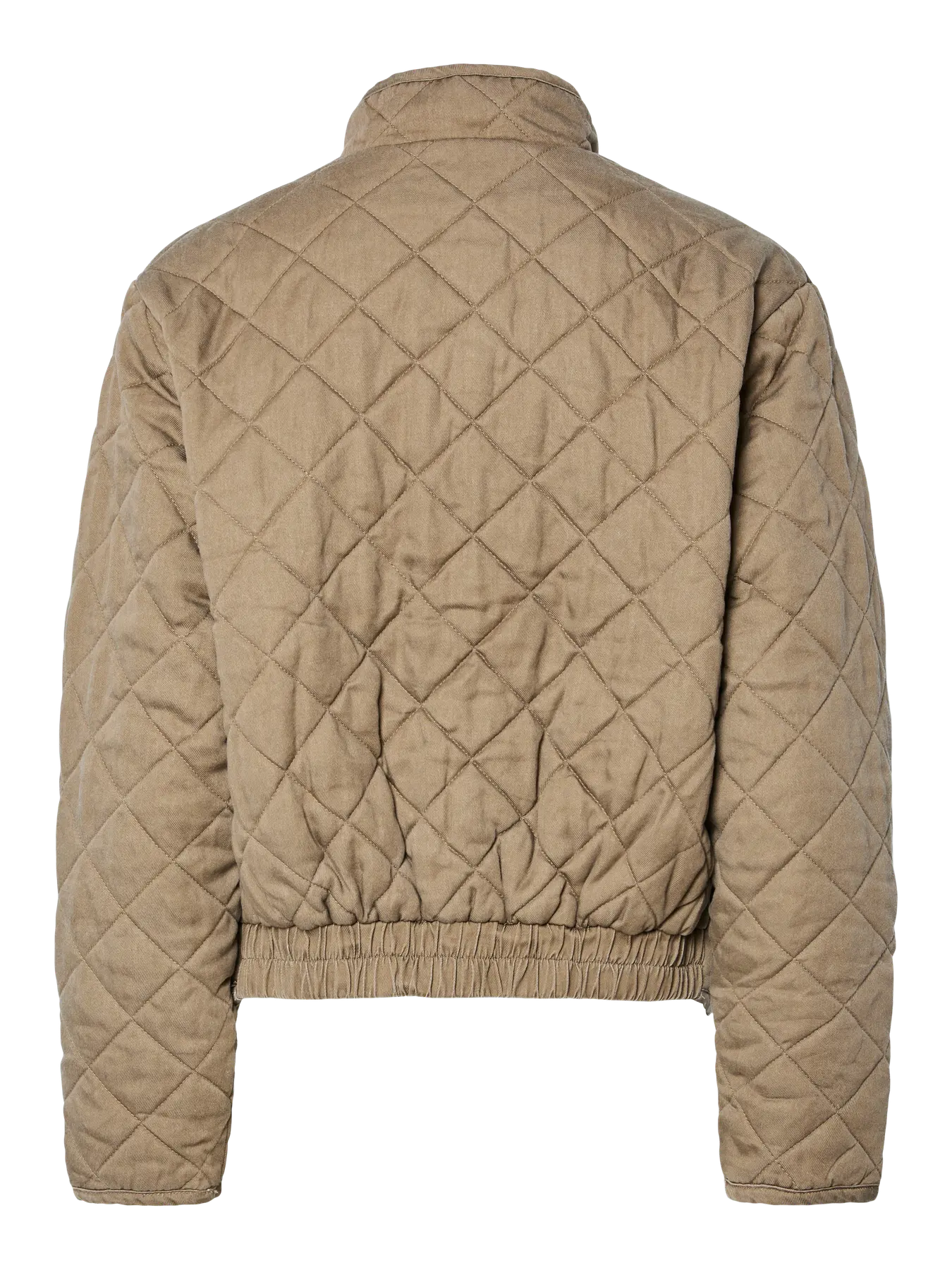 Pieces | Kort quilted jasje Jiona greige