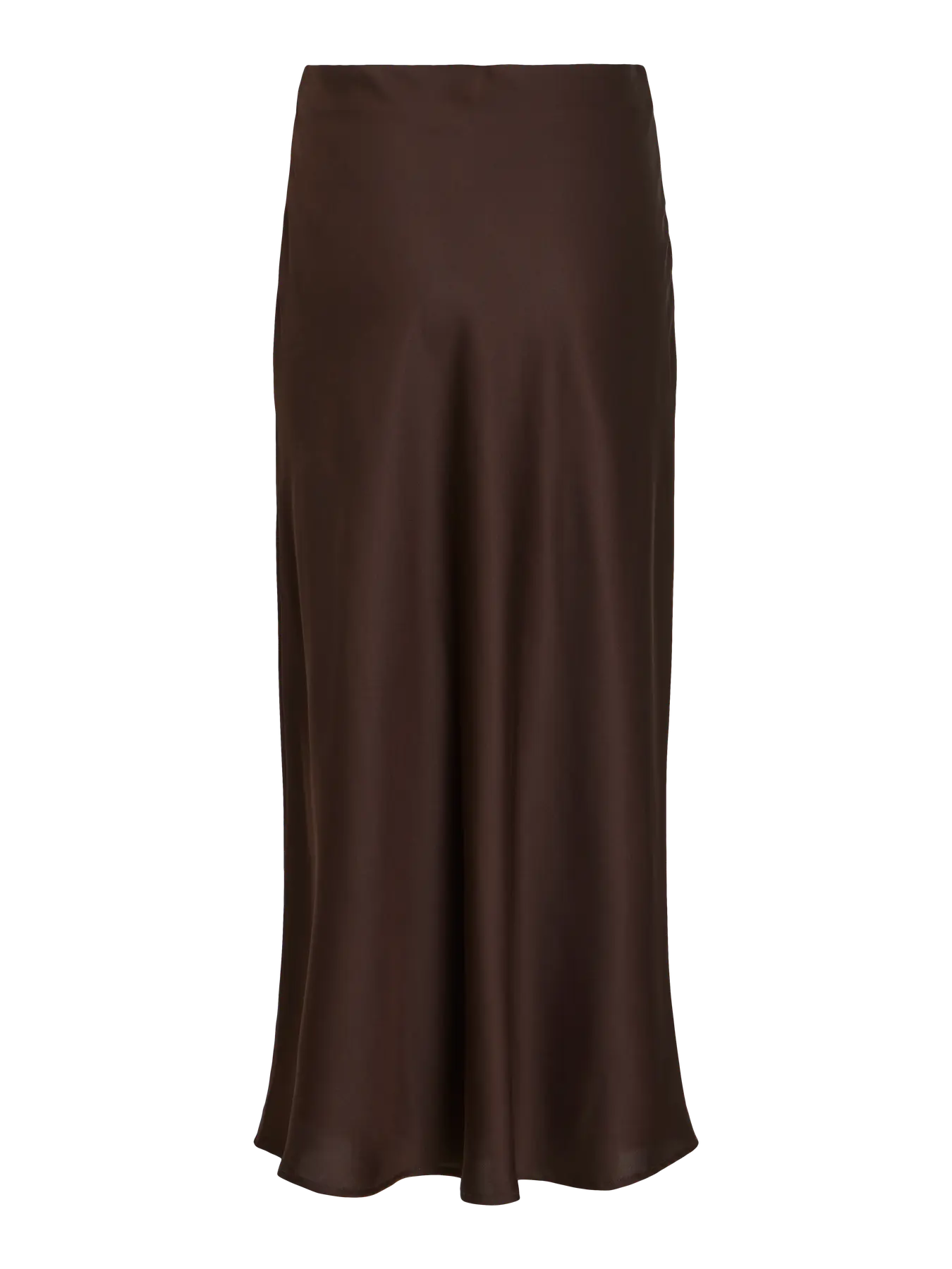 Vila | Satijnen rok Ellette coffee bean
