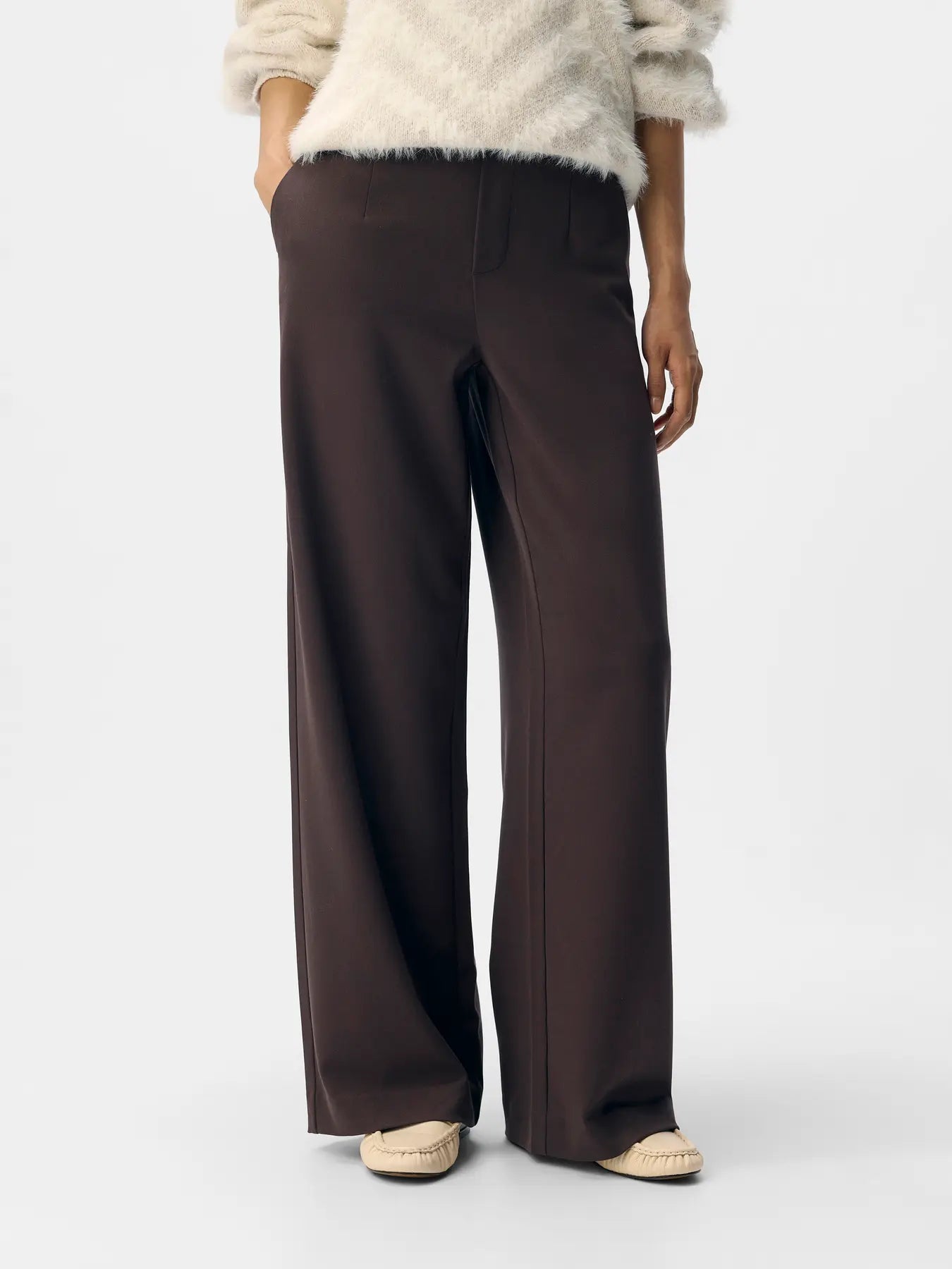 Object | Pantalon Lisa wide seal brown