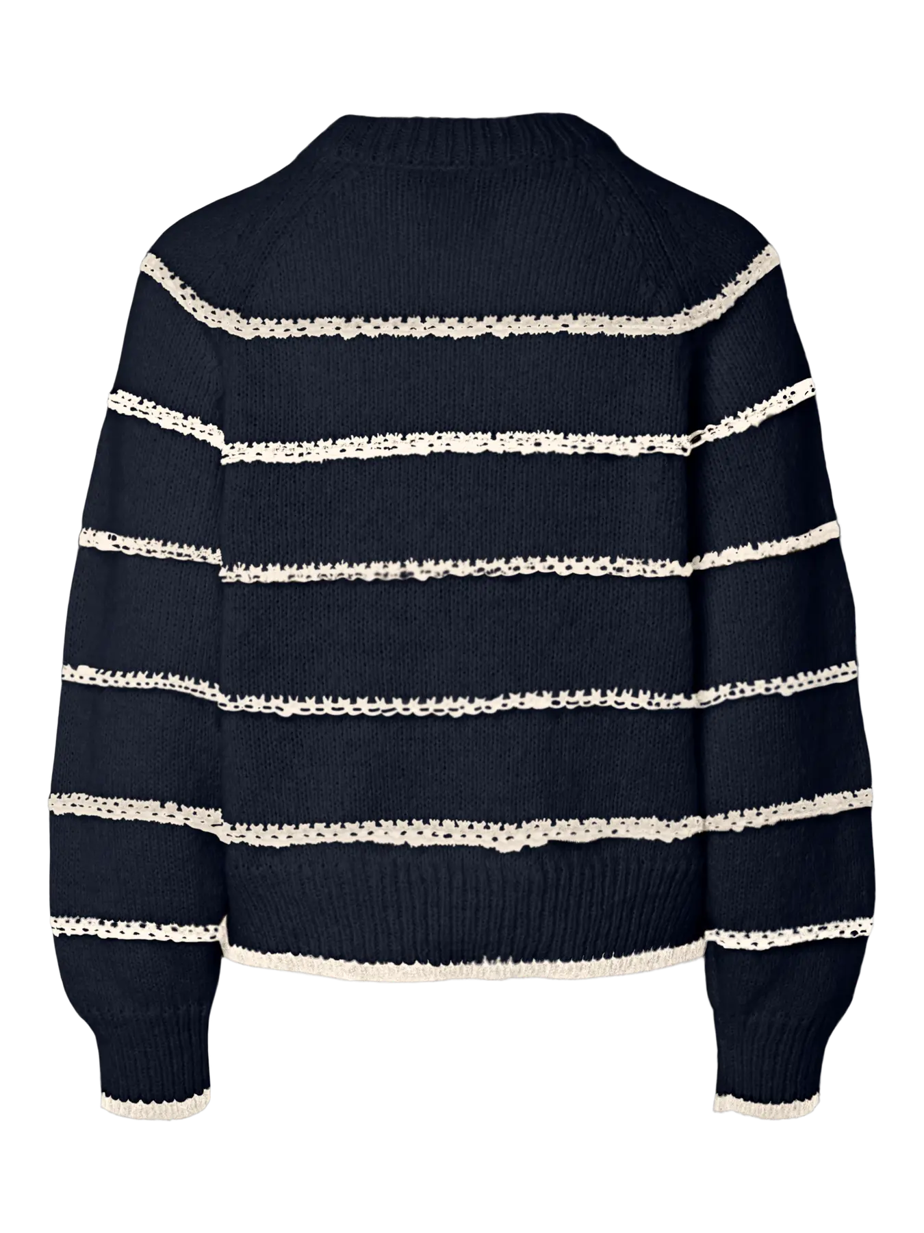 Pieces | Trui Nelia donker blauw met streep