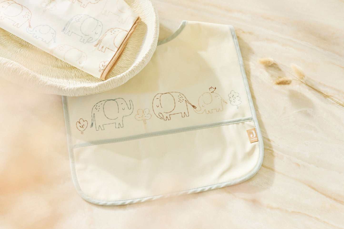 Jollein | Slab waterproof elephant tales (2pack)
