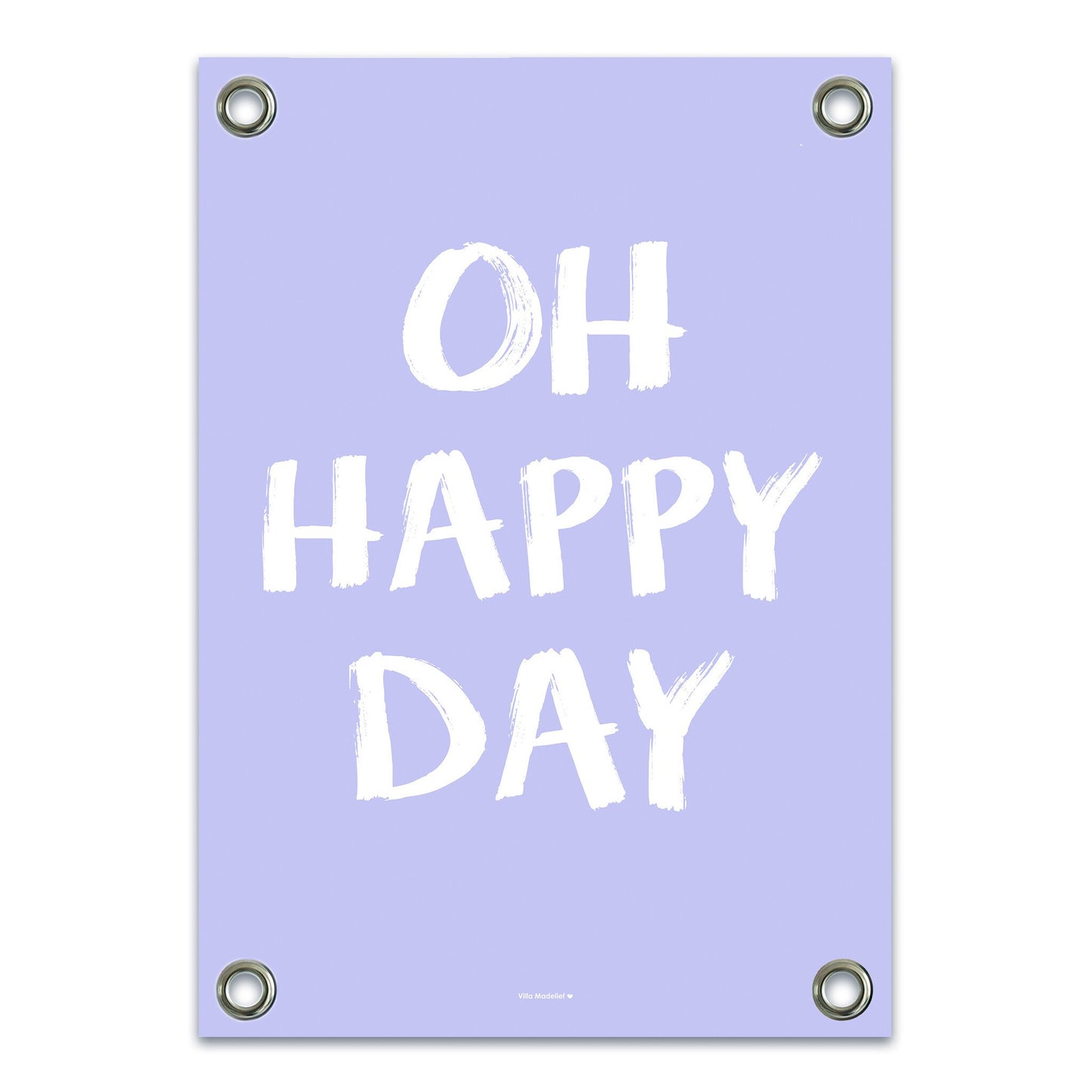 VM | Tuinposter happy day paars wit