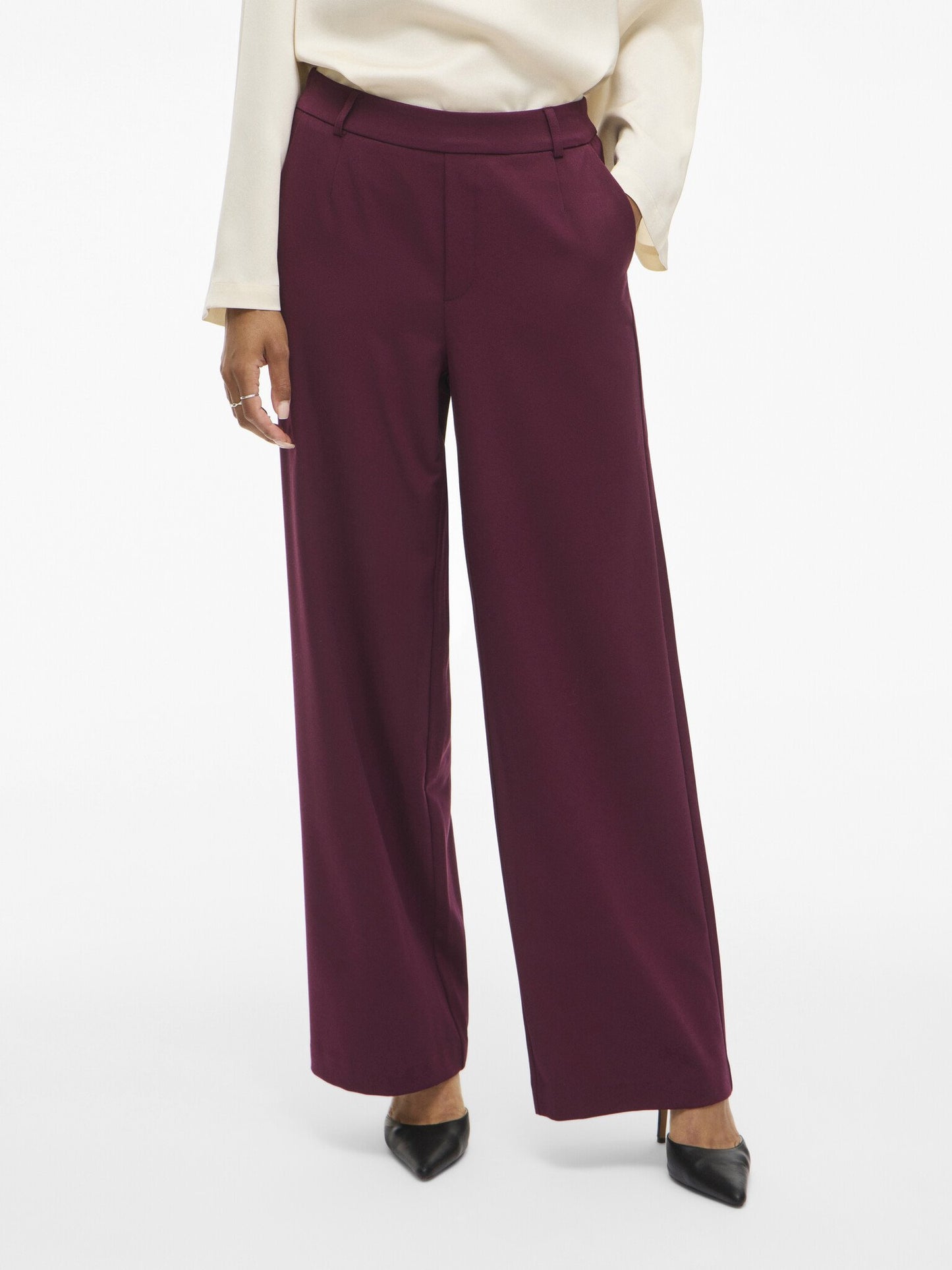 Vila | Pantalon Varone wide Fig NOOS