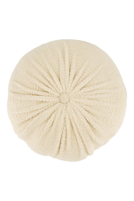 Zusss | Kussen teddy rond Ø40cm zand