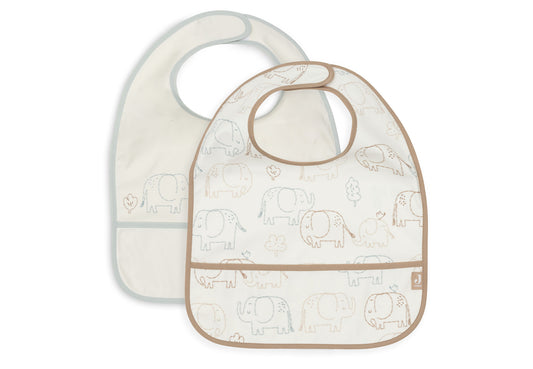 Jollein | Slab waterproof elephant tales (2pack)