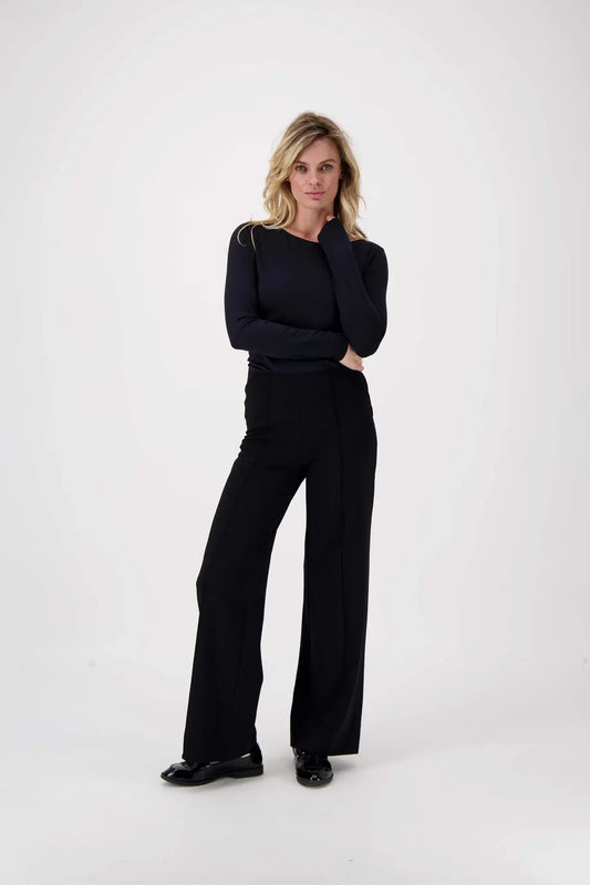 Zusss | Broek met naad zwart