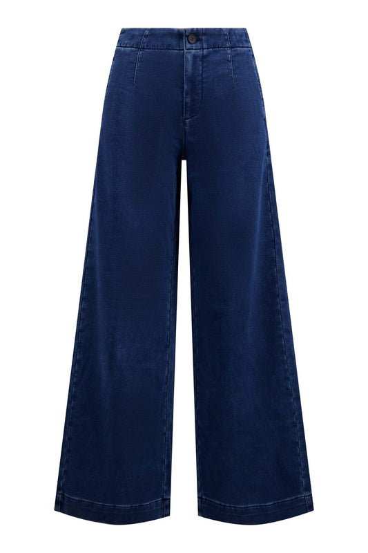 Zusss | Broek van jogger denim mid blue