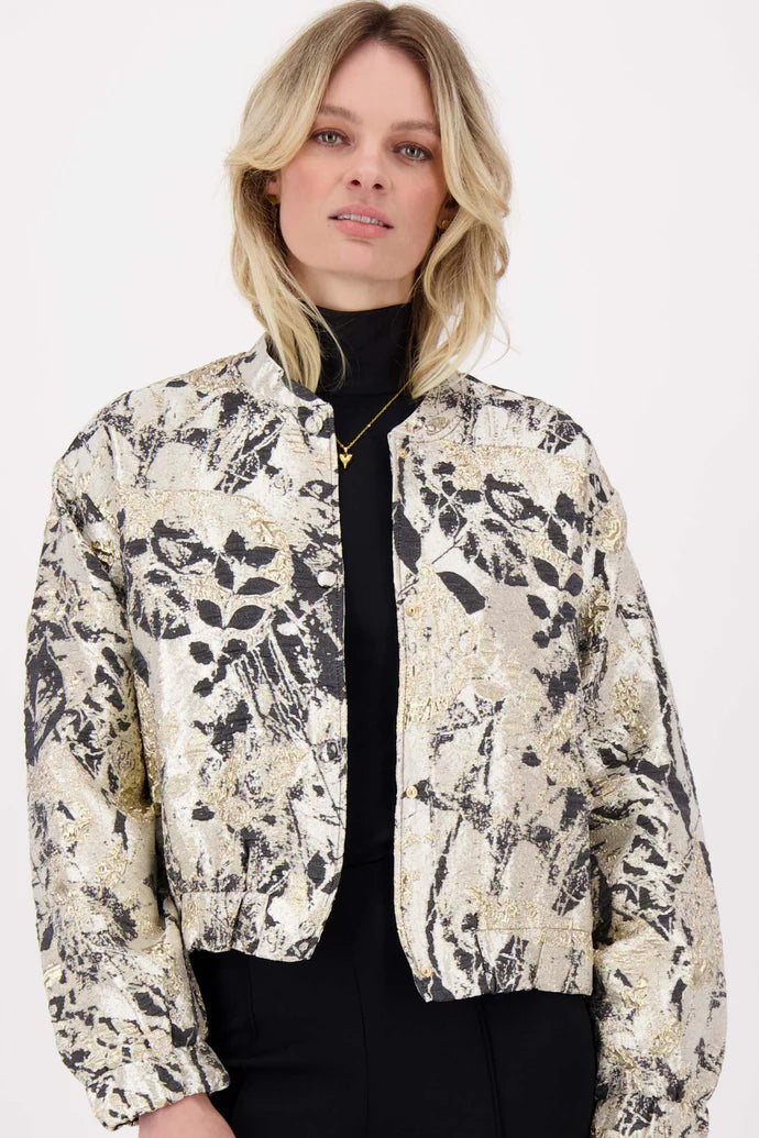 Zusss | Jacquard jasje beige/goud