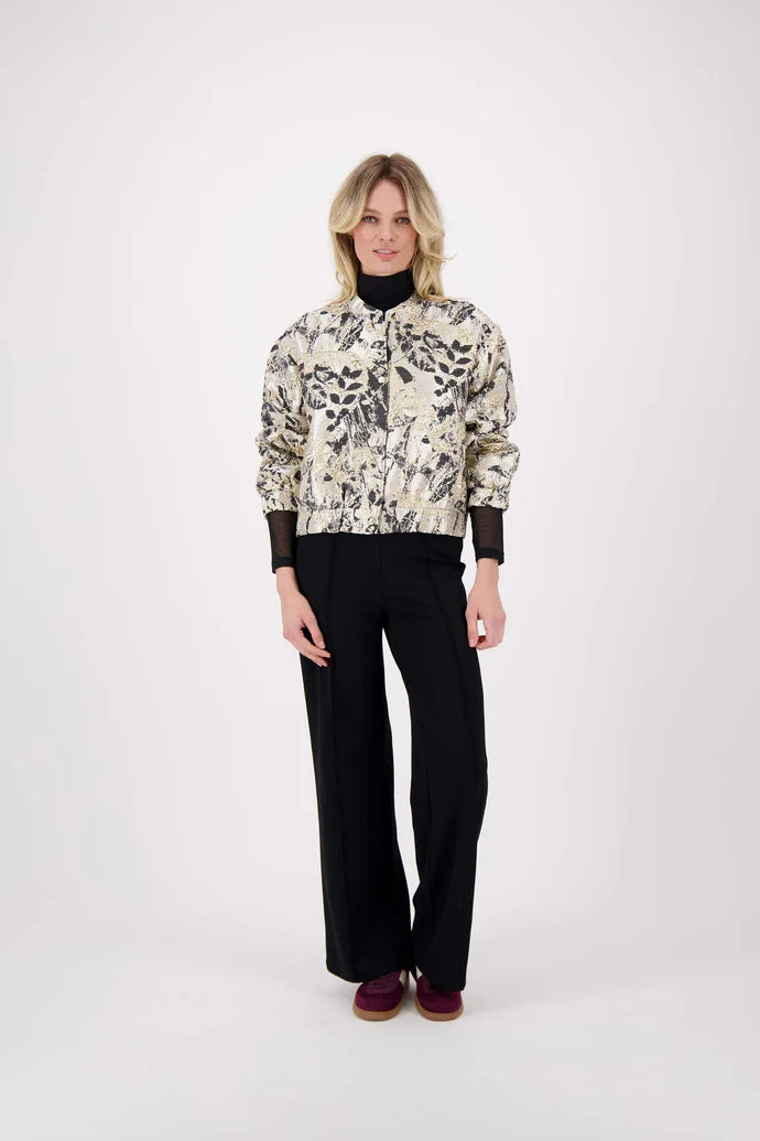 Zusss | Jacquard jasje beige/goud