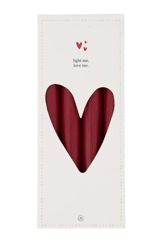 Zusss | Set van 4 rustieke kaarsen 20cm port