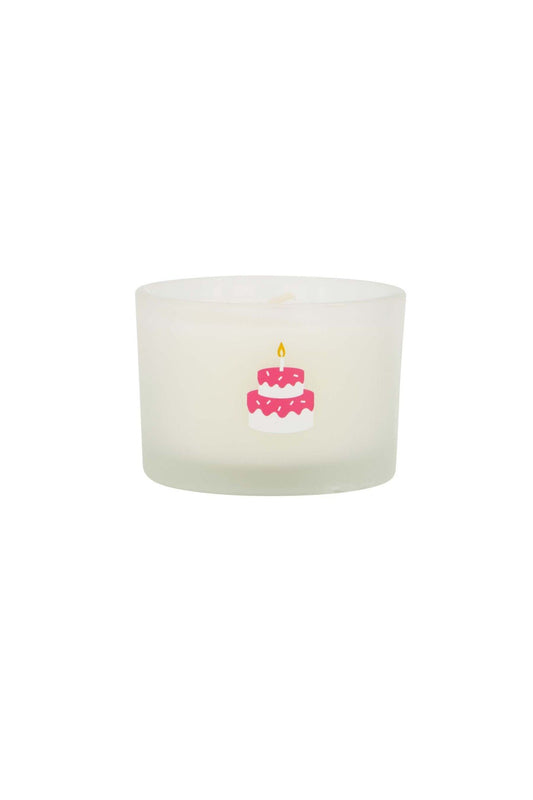 Zusss | Geurkaarsje glas taart wit/roze