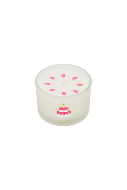 Zusss | Geurkaarsje glas taart wit/roze