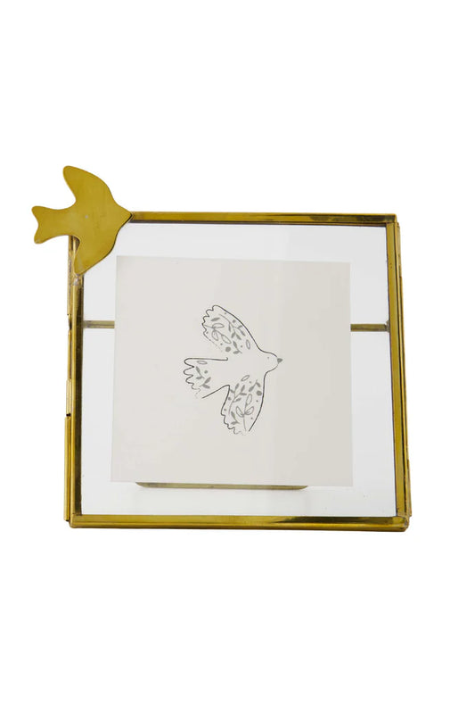 Zusss | Fotolijstje vogeltje goud