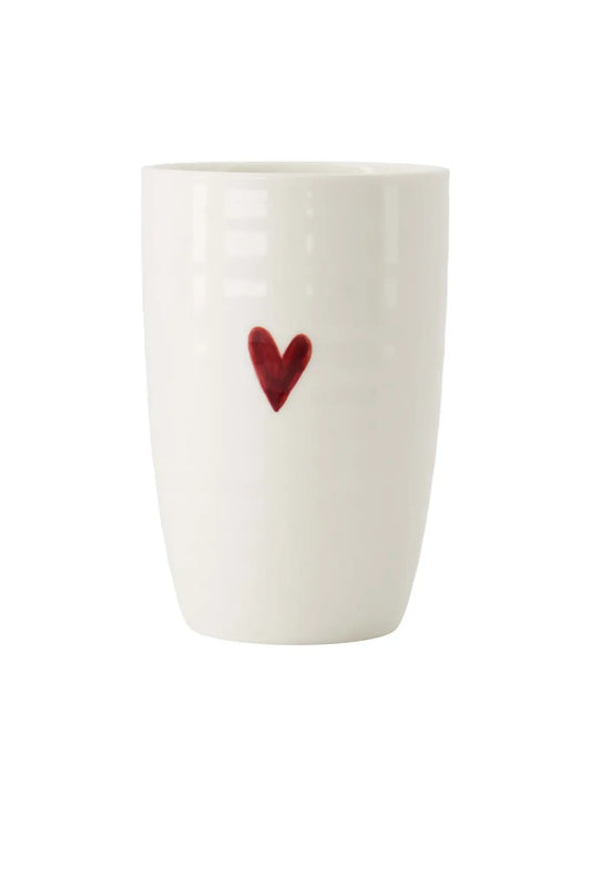 Zusss | Mok L hartje wit/rood