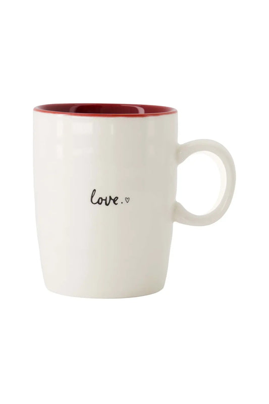 Zusss | Theemok love wit/rood/zwart