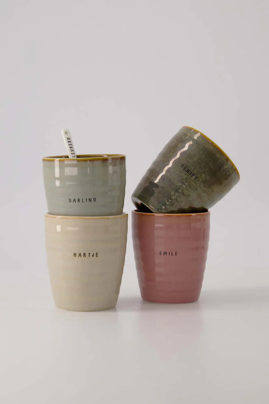 Zusss | Koffiemok smile burgundy