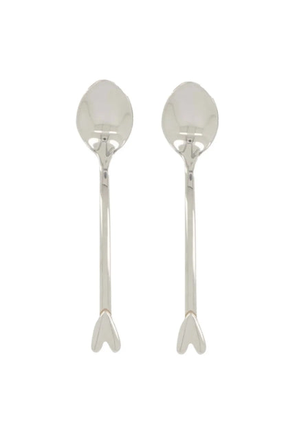 Zusss | Set van 2 lepels hartje zilver