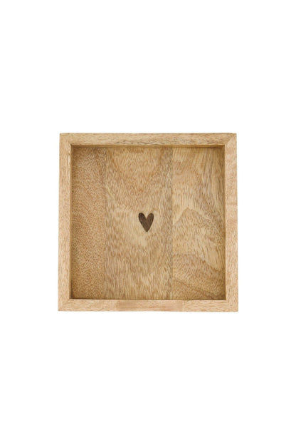 Zusss | Servethouder hout hartje 12.5cm