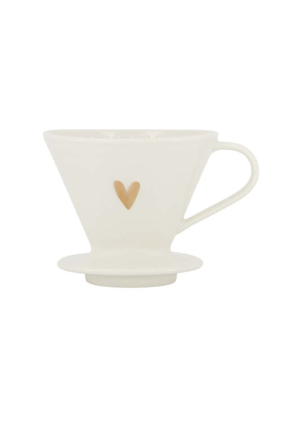 Zusss | Koffiefilterhouder hartje goud