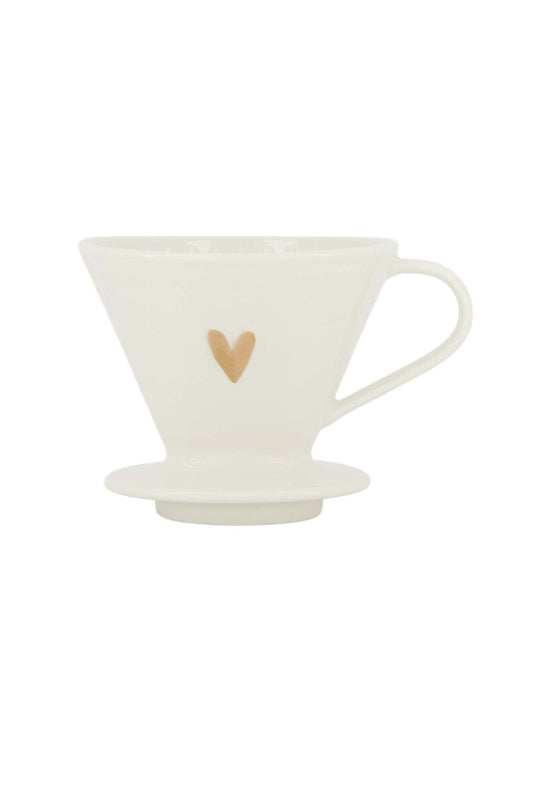 Zusss | Koffiefilterhouder hartje goud