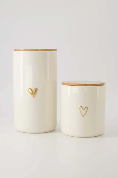 Zusss | Voorraadpot met deksel L hartje