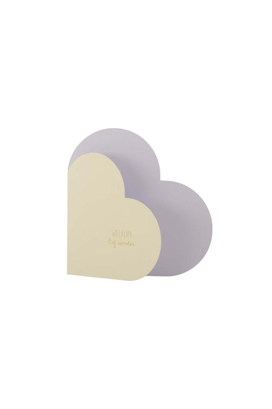 Zusss | Wenskaart wolk Welkom lief wonder geel