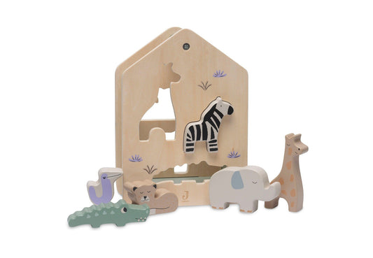 Jollein | Houten vormenstoof jungle jambo