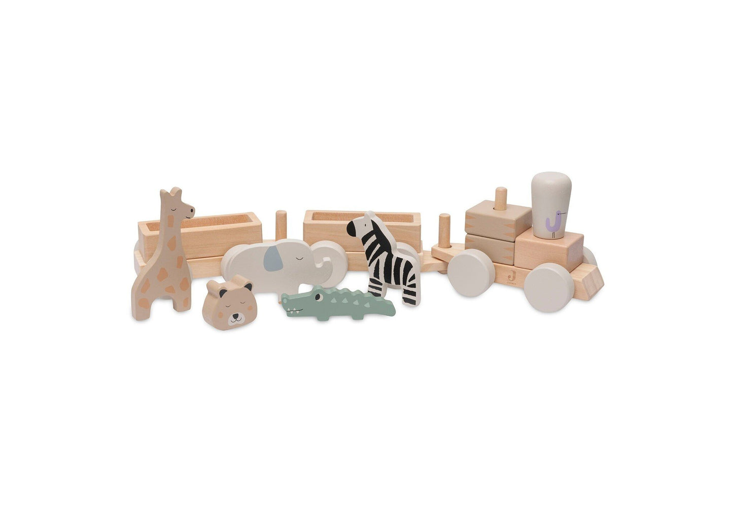 Jollein | Houten speelgoedtrein jungle jambo