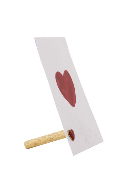 Zusss | Kaartenstandaard magneet hartje rood