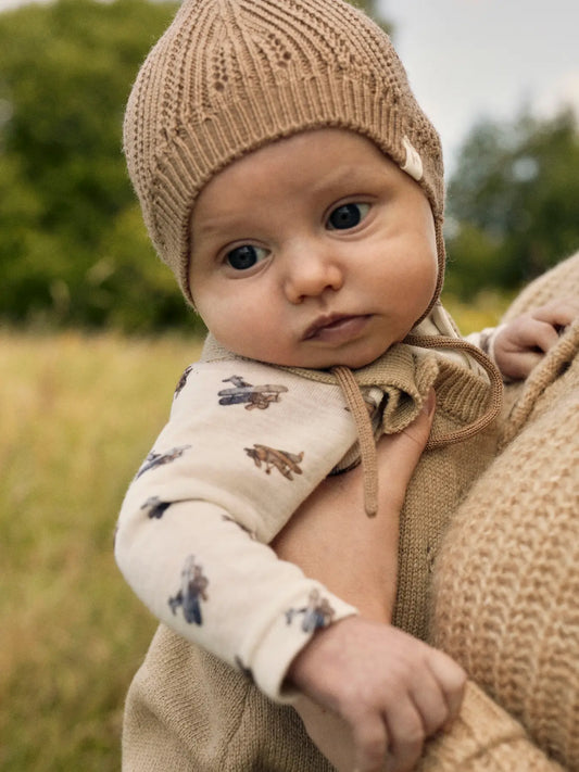 Lil Atelier | Wollen romper Nalu vliegtuigjes