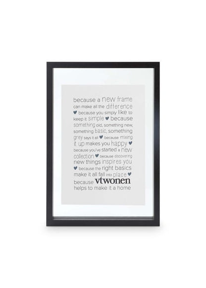 vtwonen | Fotolijst hout zwart 40cm