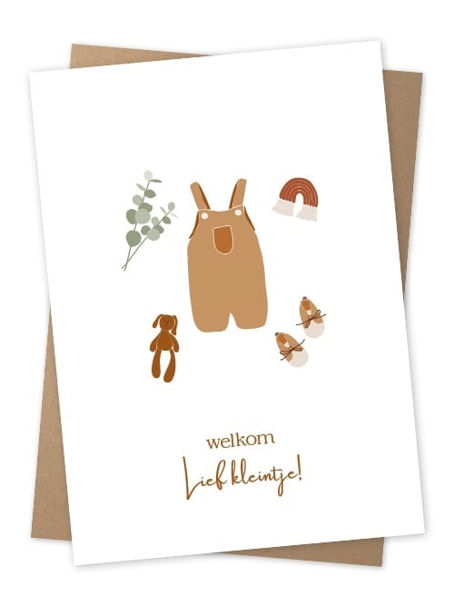 Jots | Wenskaart welkom lief kleintje