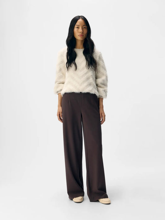 Object | Pantalon Lisa wide seal brown