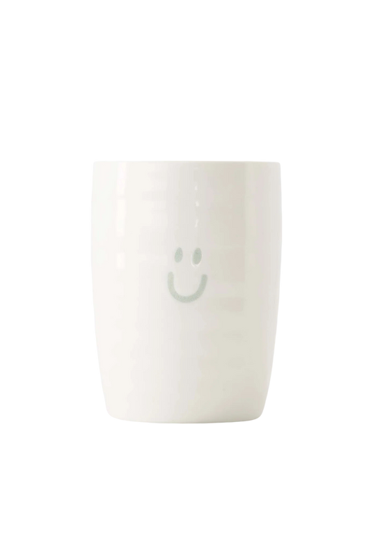 Zusss | Koffiemok smiley grijsblauw
