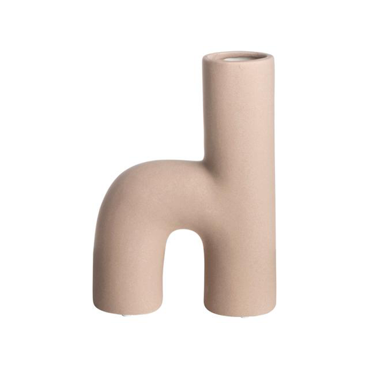 Gusta | Vaas h-vorm beige
