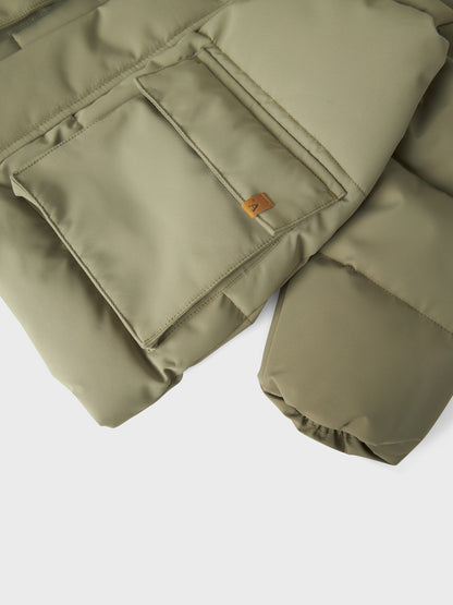 Lil Atelier | Winterjas Lamedow puffer groen