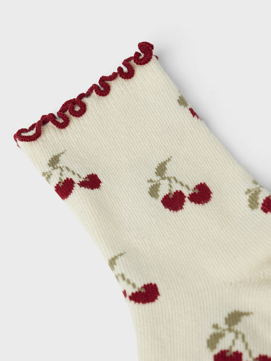 Lil Atelier | Sokken Kersen turtledove