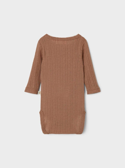 Lil Atelier | Wollen romper Naima beaver fur
