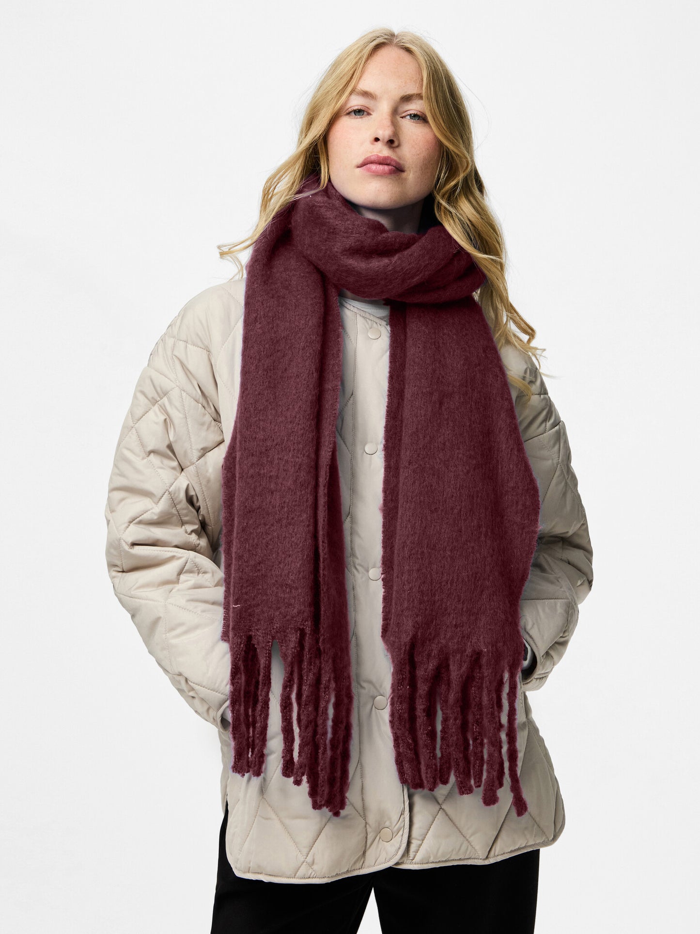 Pieces | Sjaal Nikita tawny port NOOS