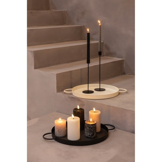 Jens | Dienblad metaal beige 48cm