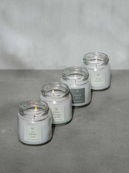 Leeff | Geurkaarsje in glazen pot |  Little things matter