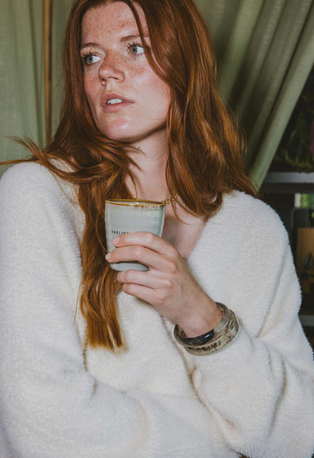 Zusss | Wikkel trui in fluffy garen off white
